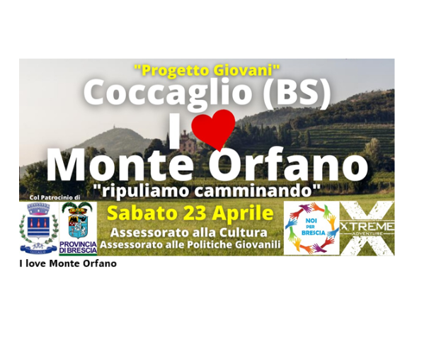Progetto Giovani: "I love Monte Orfano - ripuliamo camminando"