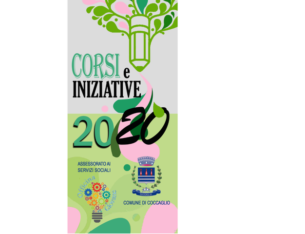 Corsi e iniziative 2020 Assessorato ai Servizi Sociali