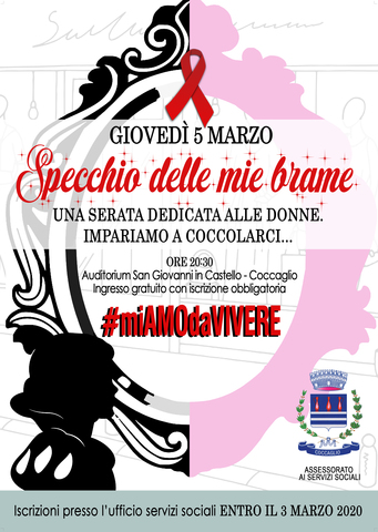 Specchio delle mie brame: una serata dedicate alle donne. Impariamo a coccolarci..